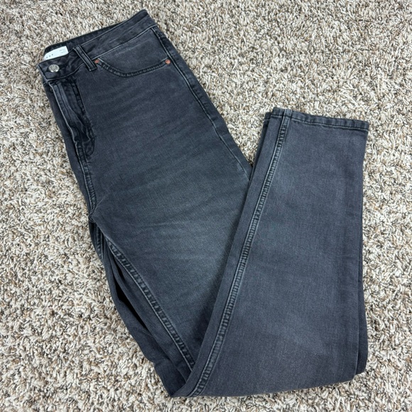 Topshop Washed Black Orson Jeans - Picture 1 of 5